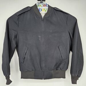 Neptune Garment Co Jacket Mens 44 Black Officer Thinsulate Insulated Winter Coat